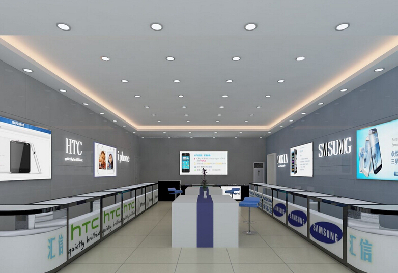 上海手機(jī)店鋪裝修效果圖(圖2)